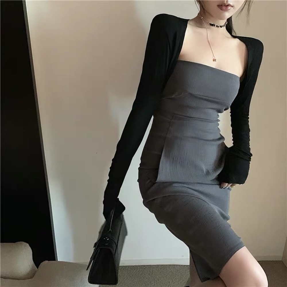 Dress and cardigens